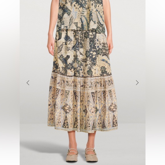 Ulla Johnson Olina Printed Midi Skirt size 4 - Picture 3 of 11